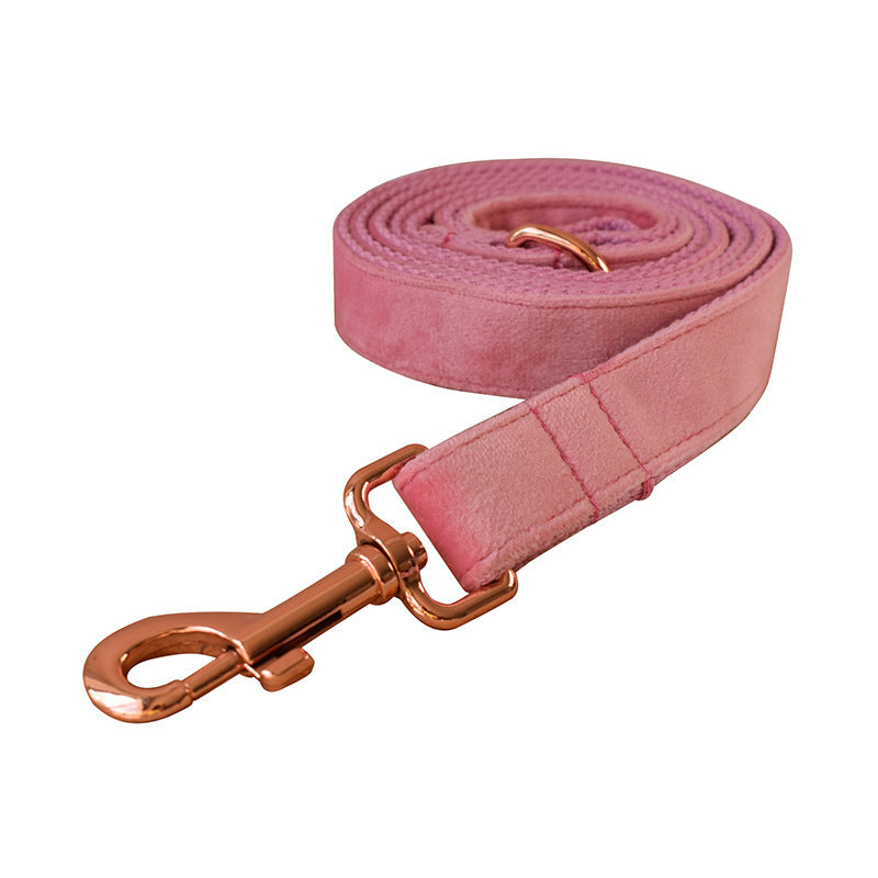 Style Paws: Blush Pink Fashion Personality Pet Collar with Flower Design