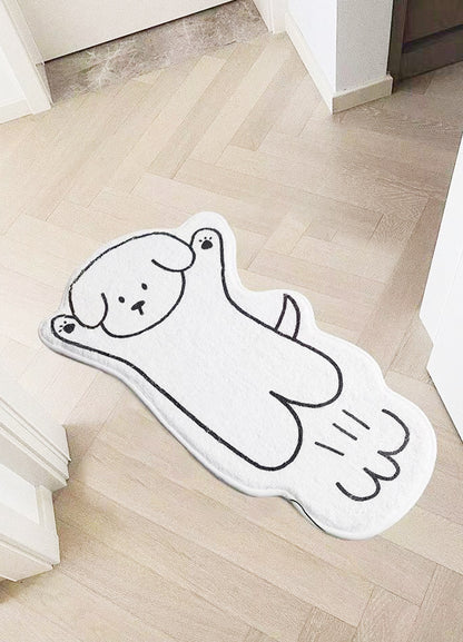 Chic Charm: Fashionable Cartoon Cute Modern Minimalist Floor Mat