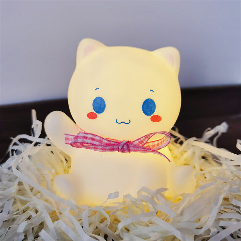 Night Market Shine: Cartoon Luminous Small LED Lamp