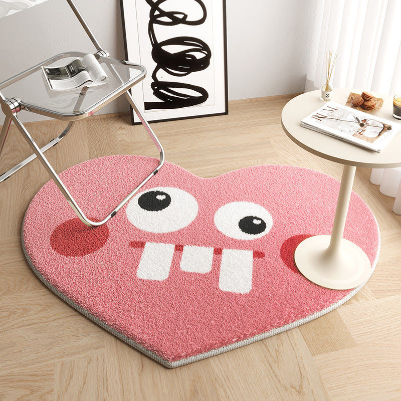 Heartfelt Haven: Chic Love-Inspired Absorbent Non-Slip Rug