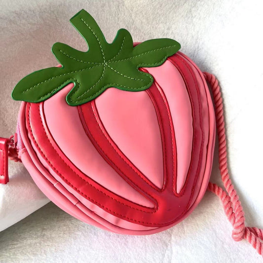 Strawberry Charm: New Cute Three-Dimensional Shoulder Bag