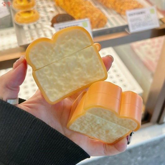 Toasty Tunes: Creative Three-Dimensional Bread AirPods Silicone Case