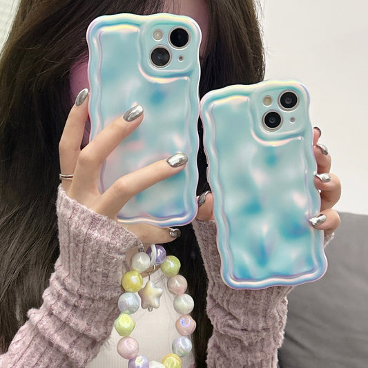 Laser Luxe: Wave Edge Silicone Phone Case