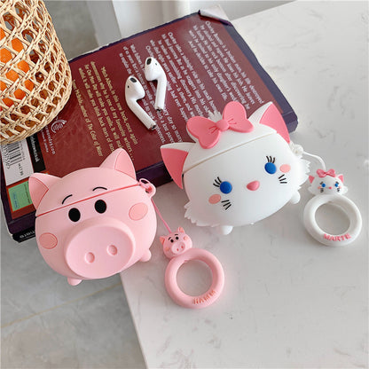 Piggy Snuggles: Cartoon Piggy AirPods Cover