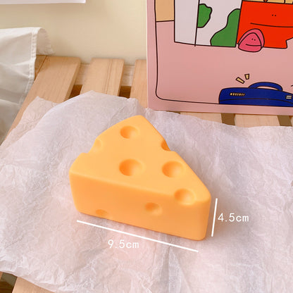 Cheesy Dreams: Cute Cheese-Shaped Silicone Night Light