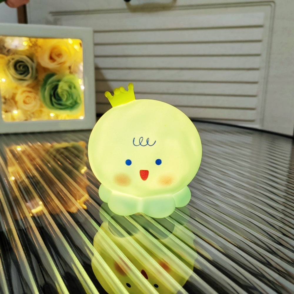 Night Market Shine: Cartoon Luminous Small LED Lamp