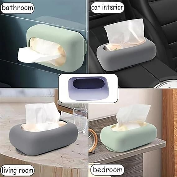 Grip & Go: Suction Cup Tissue Box