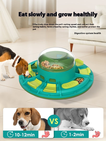 Paw Puzzle Feeder: Interactive Slow Feeder Bowl for Pets