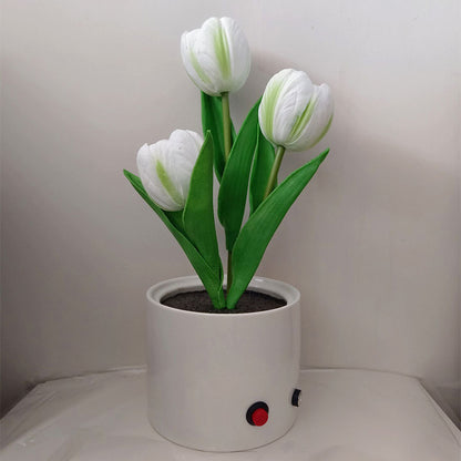 Tulip Twilight: LED Flower Night Light for Romantic Home Decor