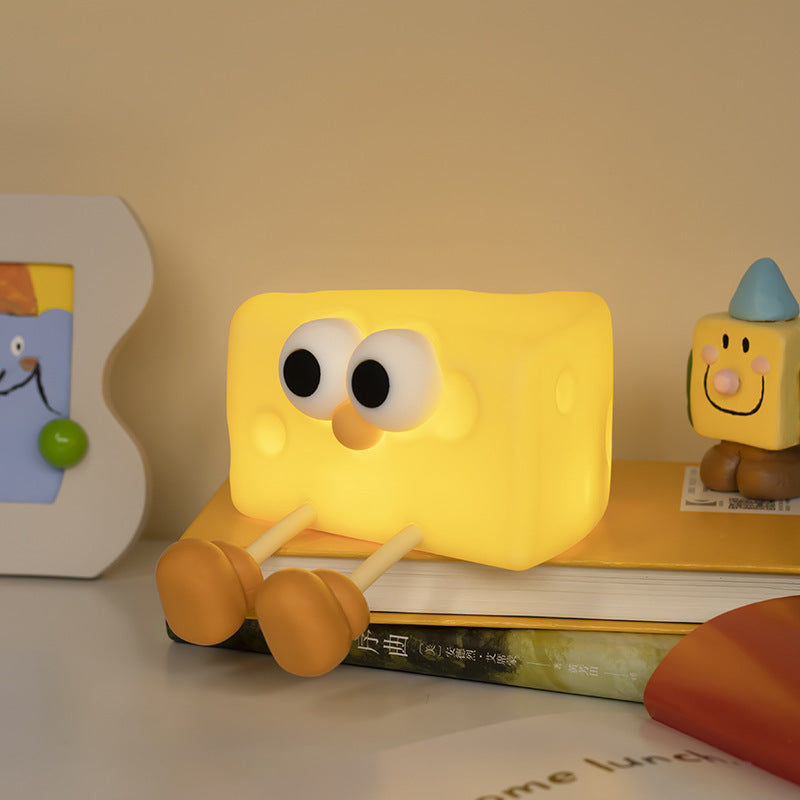 Cheesy Mini Glow: Cheese-Inspired Silicone Night Light