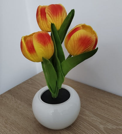 Tulip Twilight: LED Flower Night Light for Romantic Home Decor