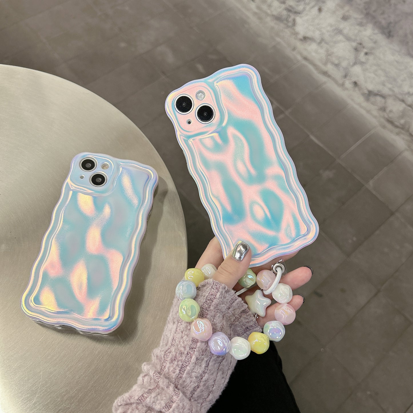 Laser Luxe: Wave Edge Silicone Phone Case