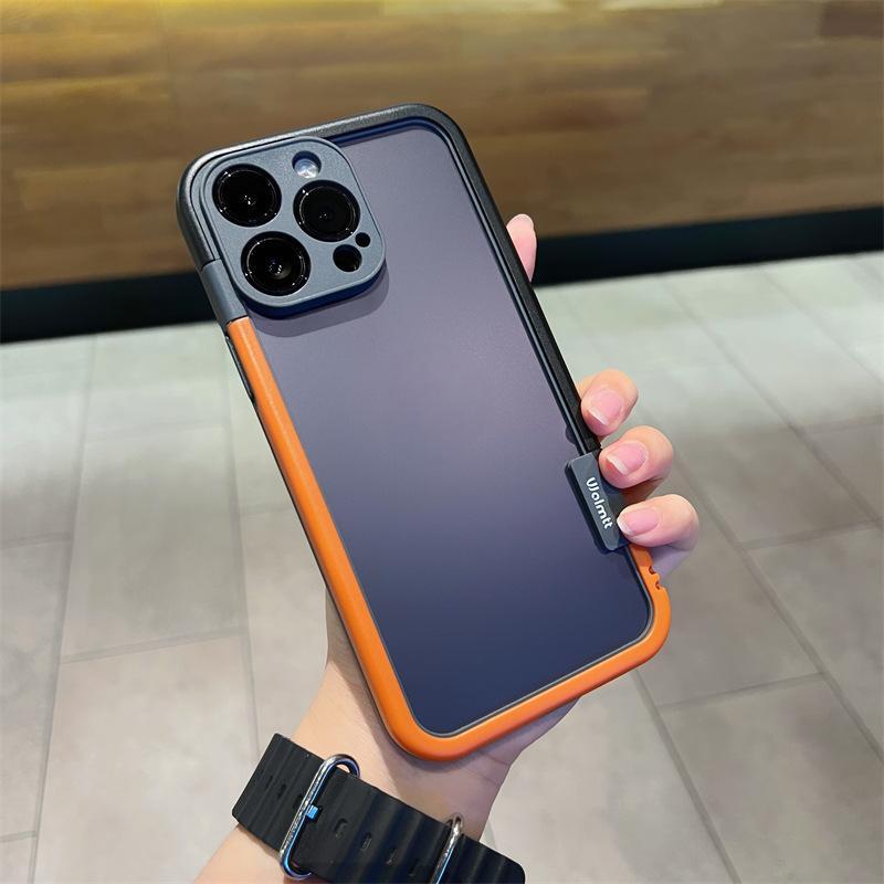 Dual Tone Guard: Contrast Color Frame Silicone Phone Case