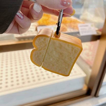 Toasty Tunes: Creative Three-Dimensional Bread AirPods Silicone Case