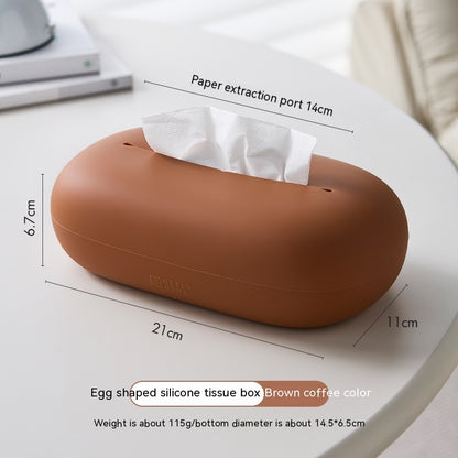 Creamy Dream: Stylish Silicone Tissue Box for Home