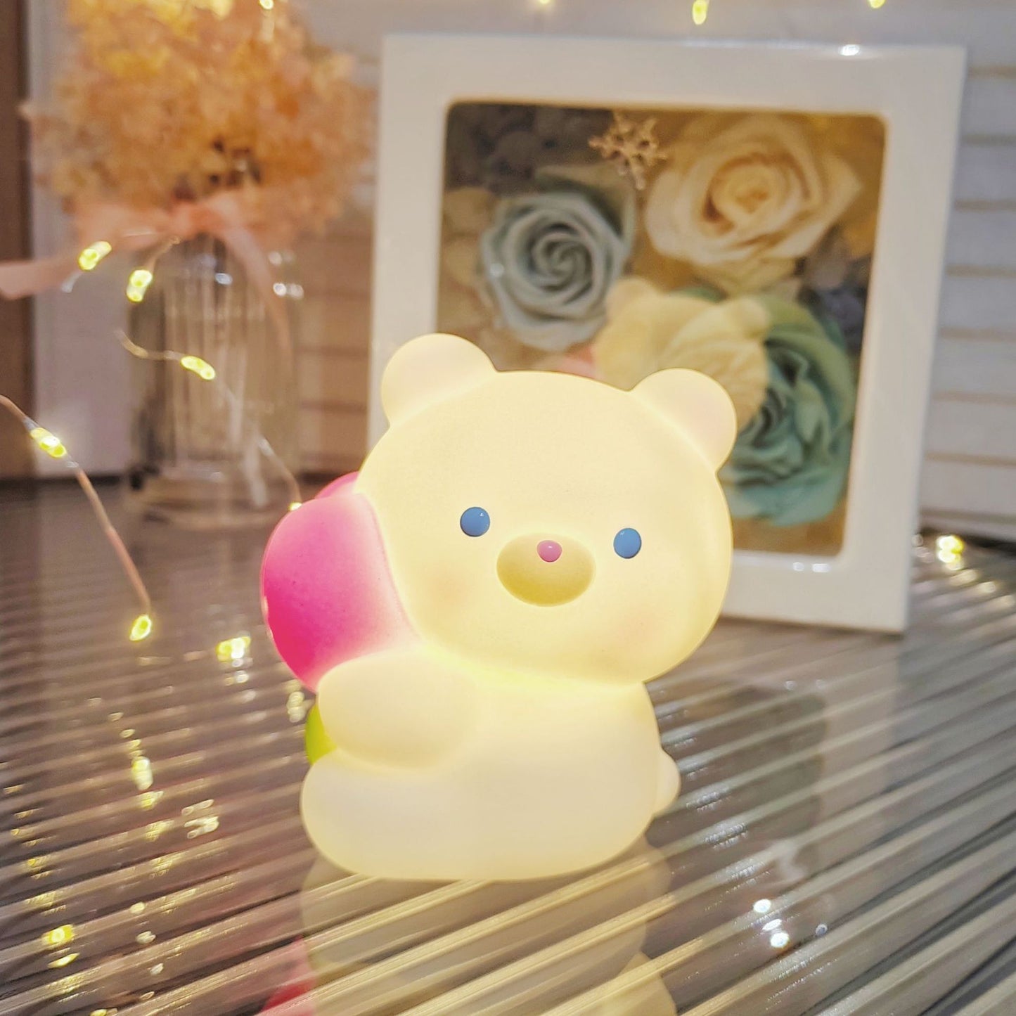 Night Market Shine: Cartoon Luminous Small LED Lamp