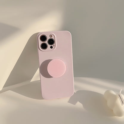 Minimalist Stand: Solid Color Bracket Phone Case