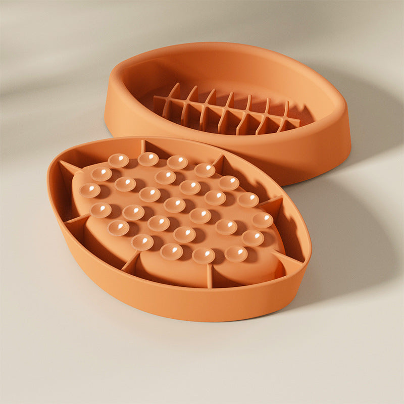 Pace Plate: Silicone Pet Anti-Choke Slow Feeding Bowl