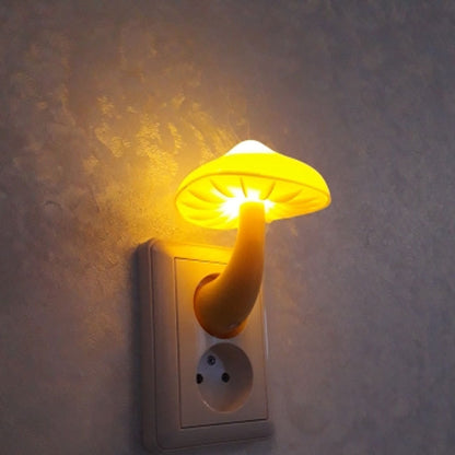 Mushroom Magic: LED Wall Socket Sensor Night Light