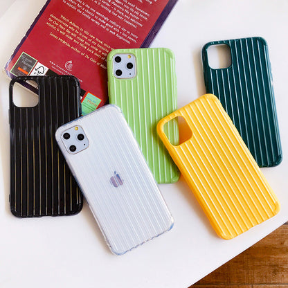 Jet Set Style: Suitcase Design Solid Color Phone Case