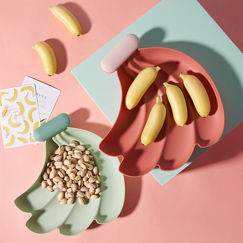 Fruity Fiesta: Playful Plastic Snack Plate for Creative Snacking