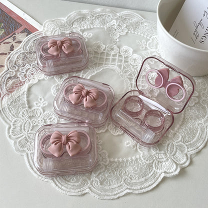 Clearly Cute: Transparent Mini Contact Lens Case