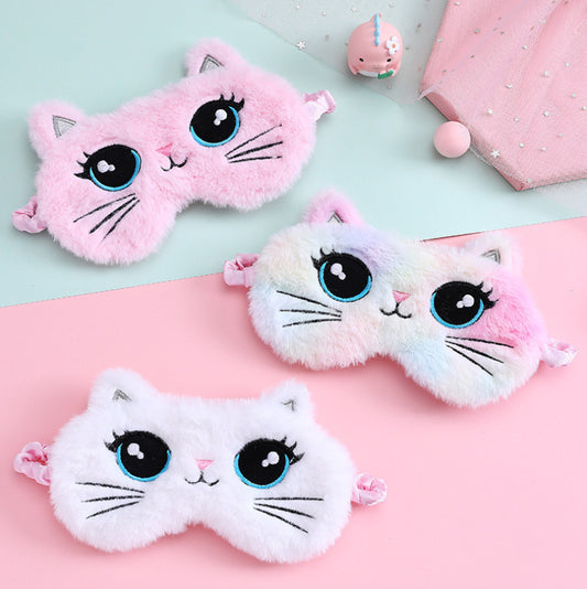 Kitty Purrfection: Plush Kitten Cooling Eye Mask