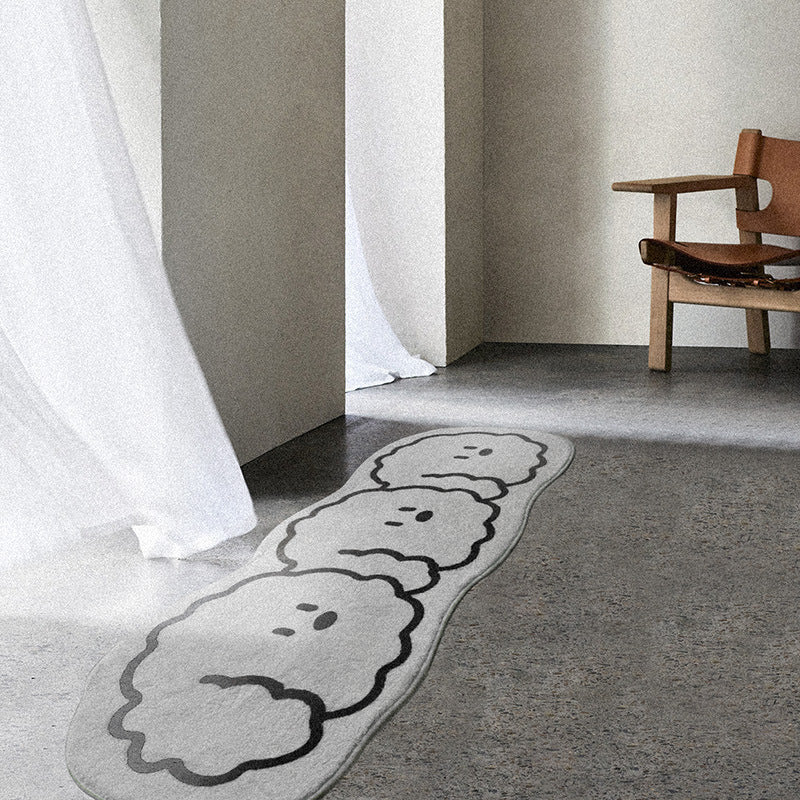 Chic Charm: Fashionable Cartoon Cute Modern Minimalist Floor Mat