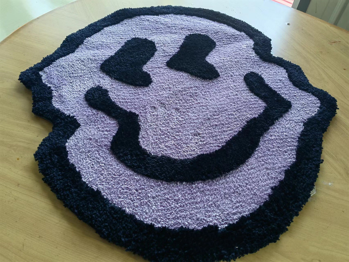 Smiley Step-In: Funky Flocking Non-Slip Entry Door Mat