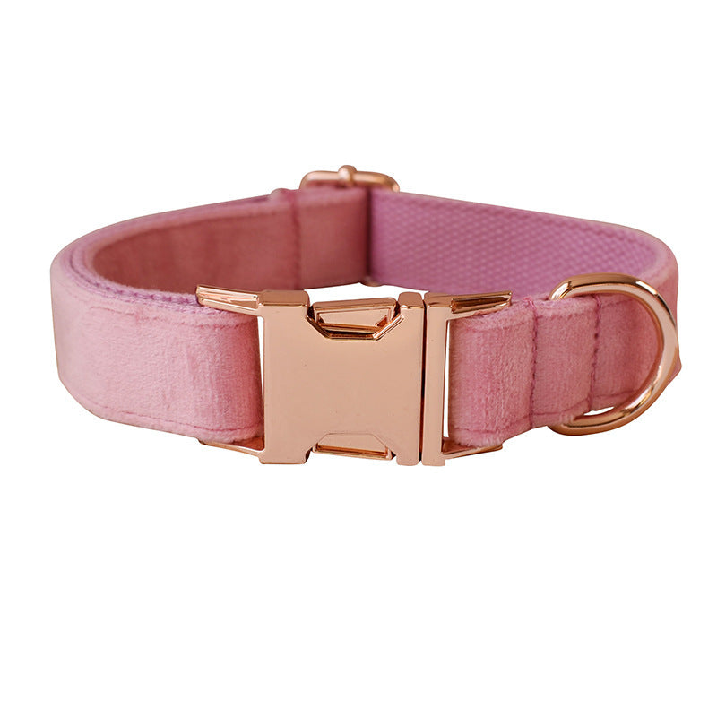 Style Paws: Blush Pink Fashion Personality Pet Collar with Flower Design