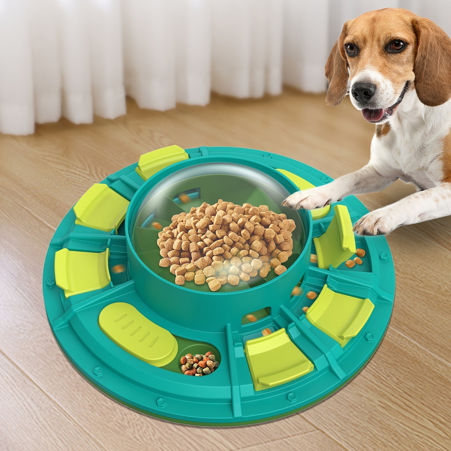 Paw Puzzle Feeder: Interactive Slow Feeder Bowl for Pets