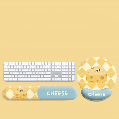 Cheesy Grid: Mouse Pad with Keyboard Hand Rest