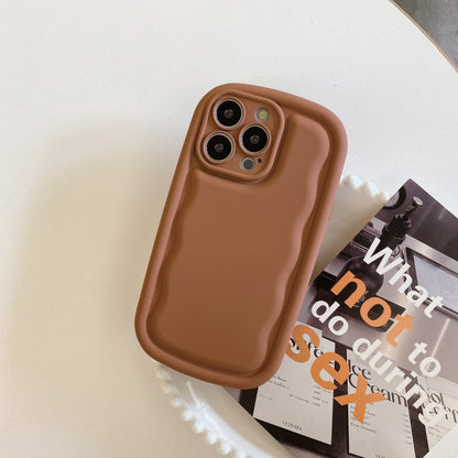 Silky Touch: Simple Solid Color Silicone Phone Case