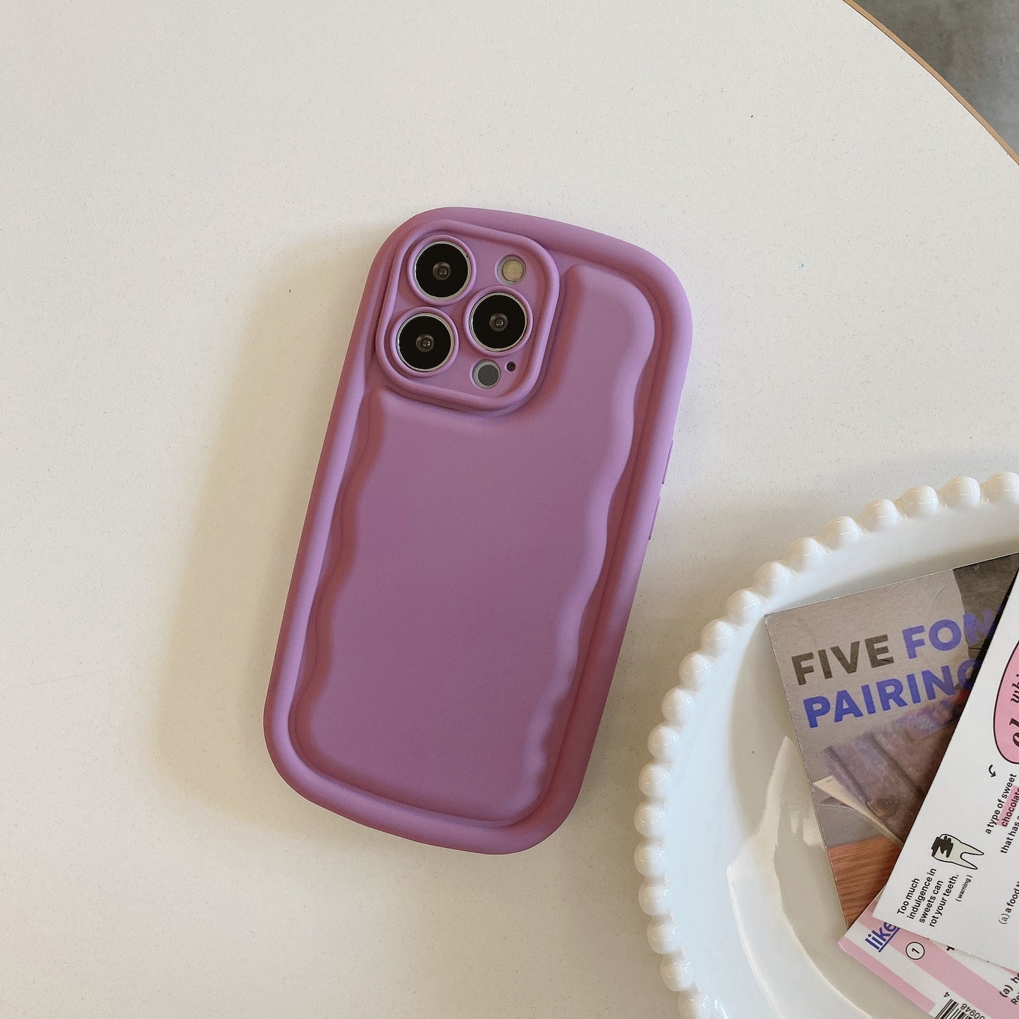 Silky Touch: Simple Solid Color Silicone Phone Case