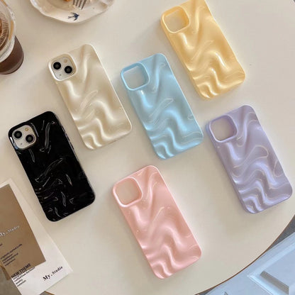 Wave Wonder I: Three-Dimensional Pleated Ripple Phone Case