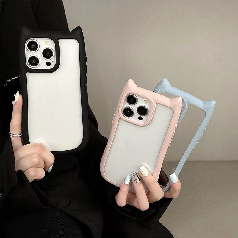 Purrfect Protector: Cute Cat Ears Phone Case