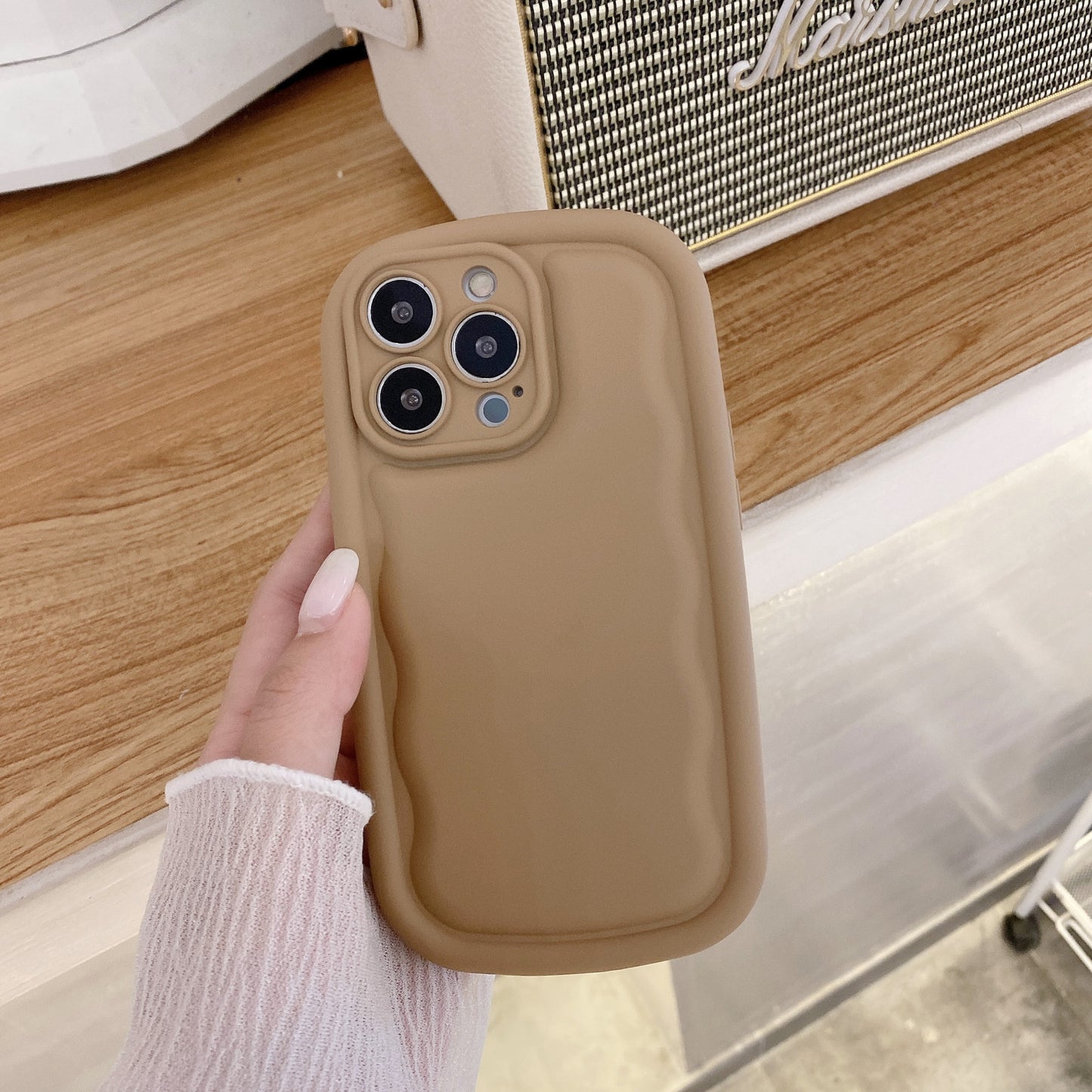 Silky Touch: Simple Solid Color Silicone Phone Case