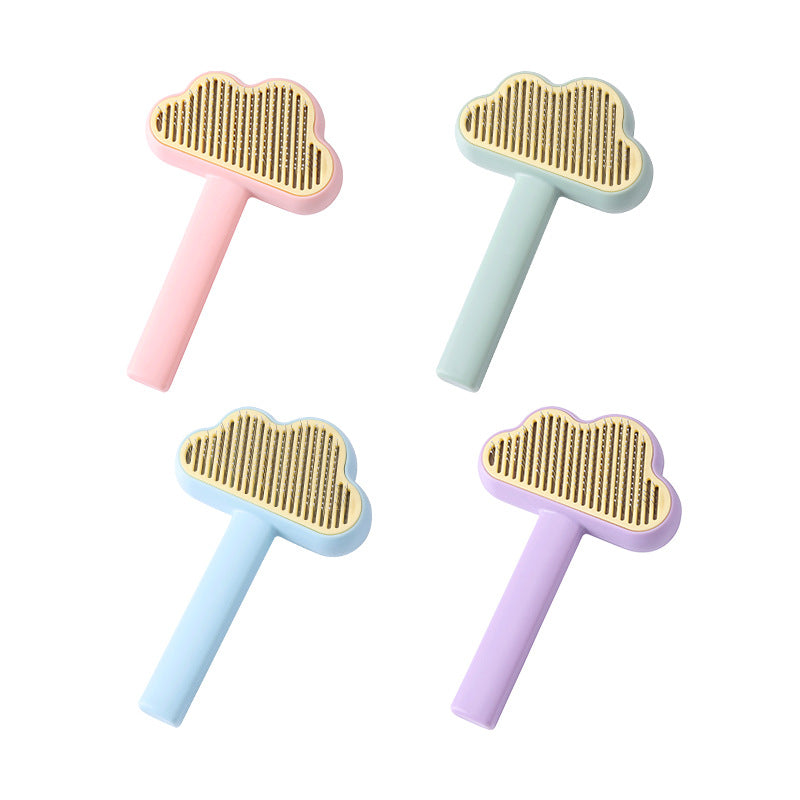 Fluffy Cloud: Self-Cleaning Needle Pet Comb for Effortless Grooming