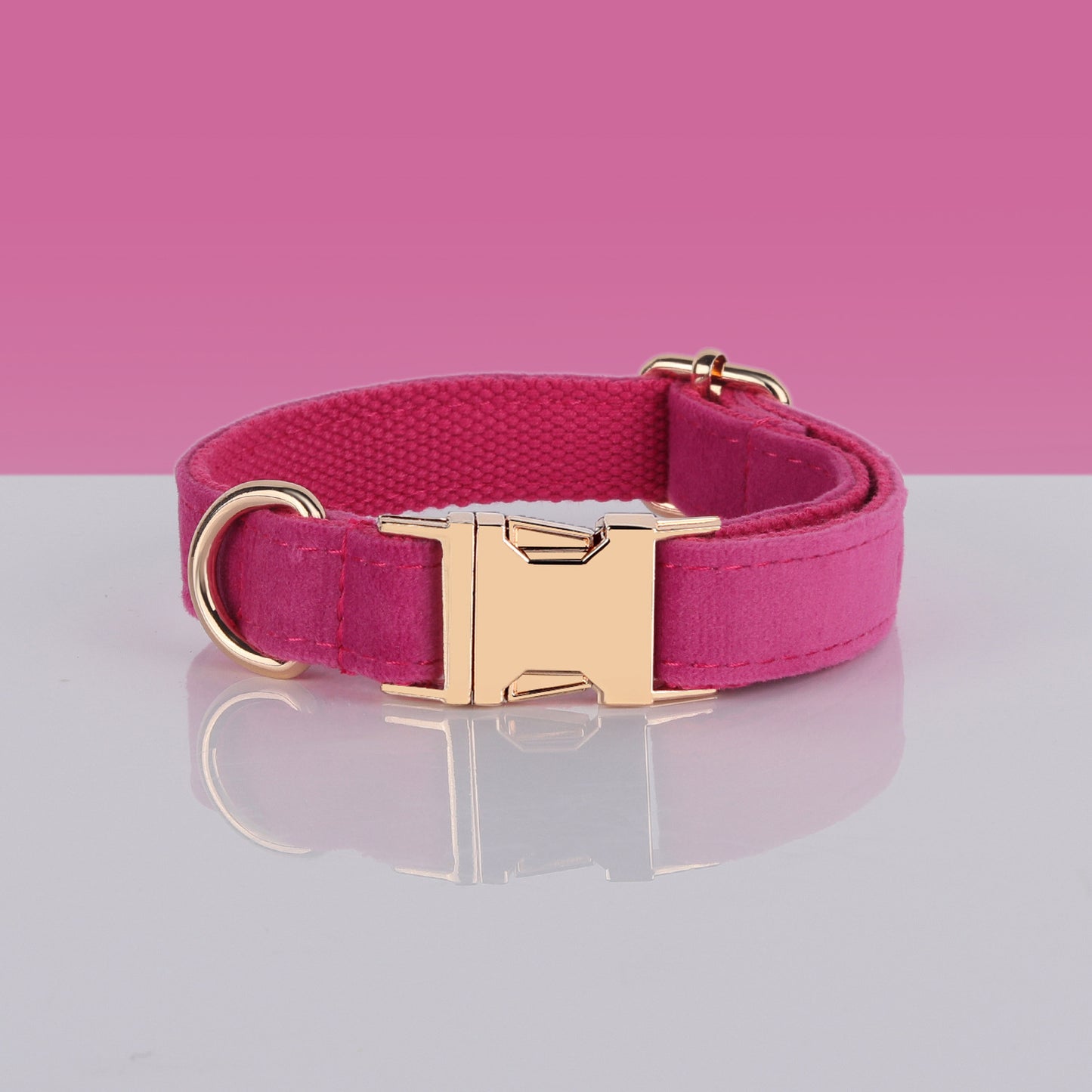 Style Paws: Rose Pink Fashion Personality Pet Collar with Flower Design