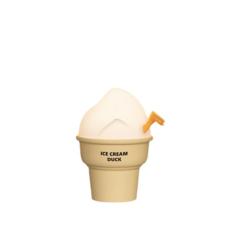 Sweet Dreams: Ice Cream Duck-Themed Small Night Lamp with USB Charging