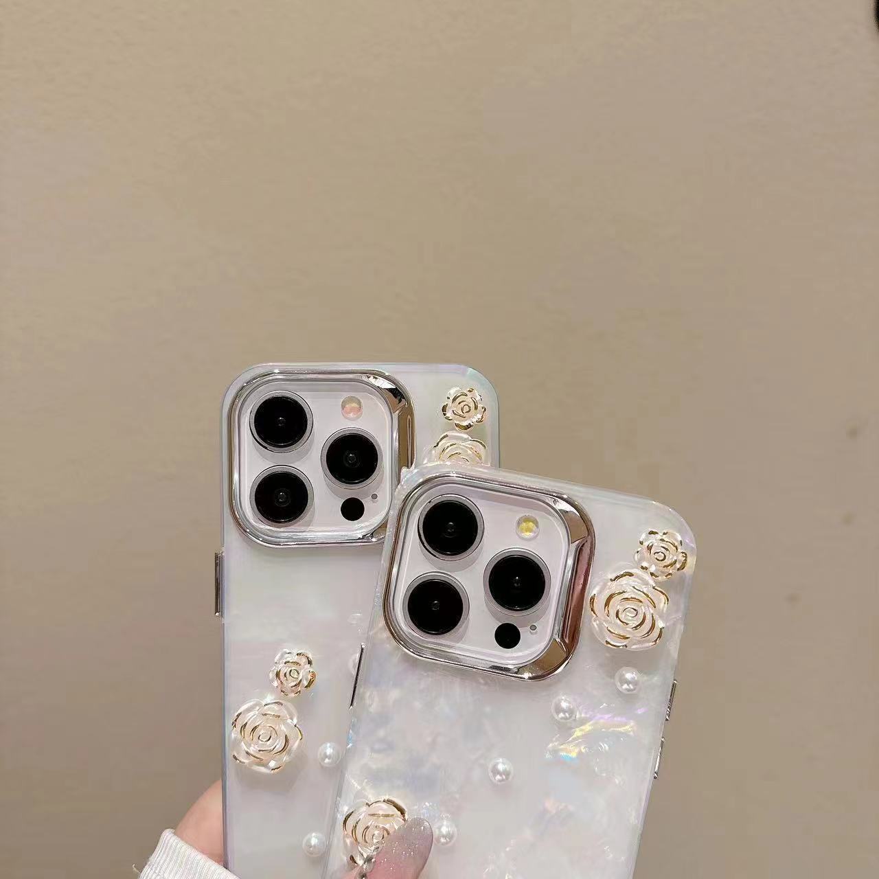 Shell Chic: Cute 3D Pattern Phone Case Protective Cover