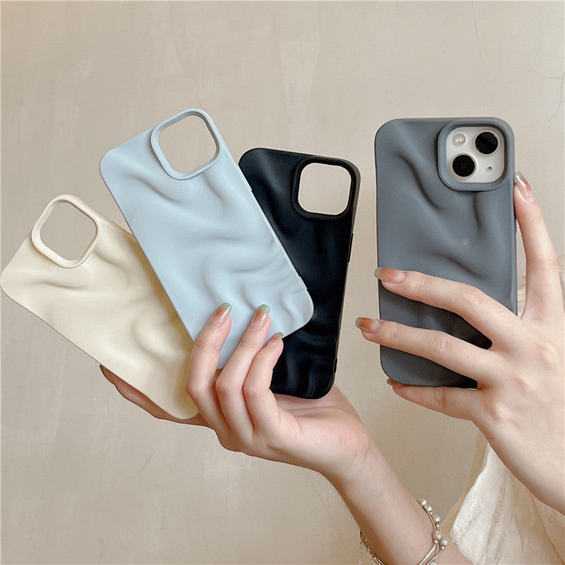 Wave Wonder I: Three-Dimensional Pleated Ripple Phone Case