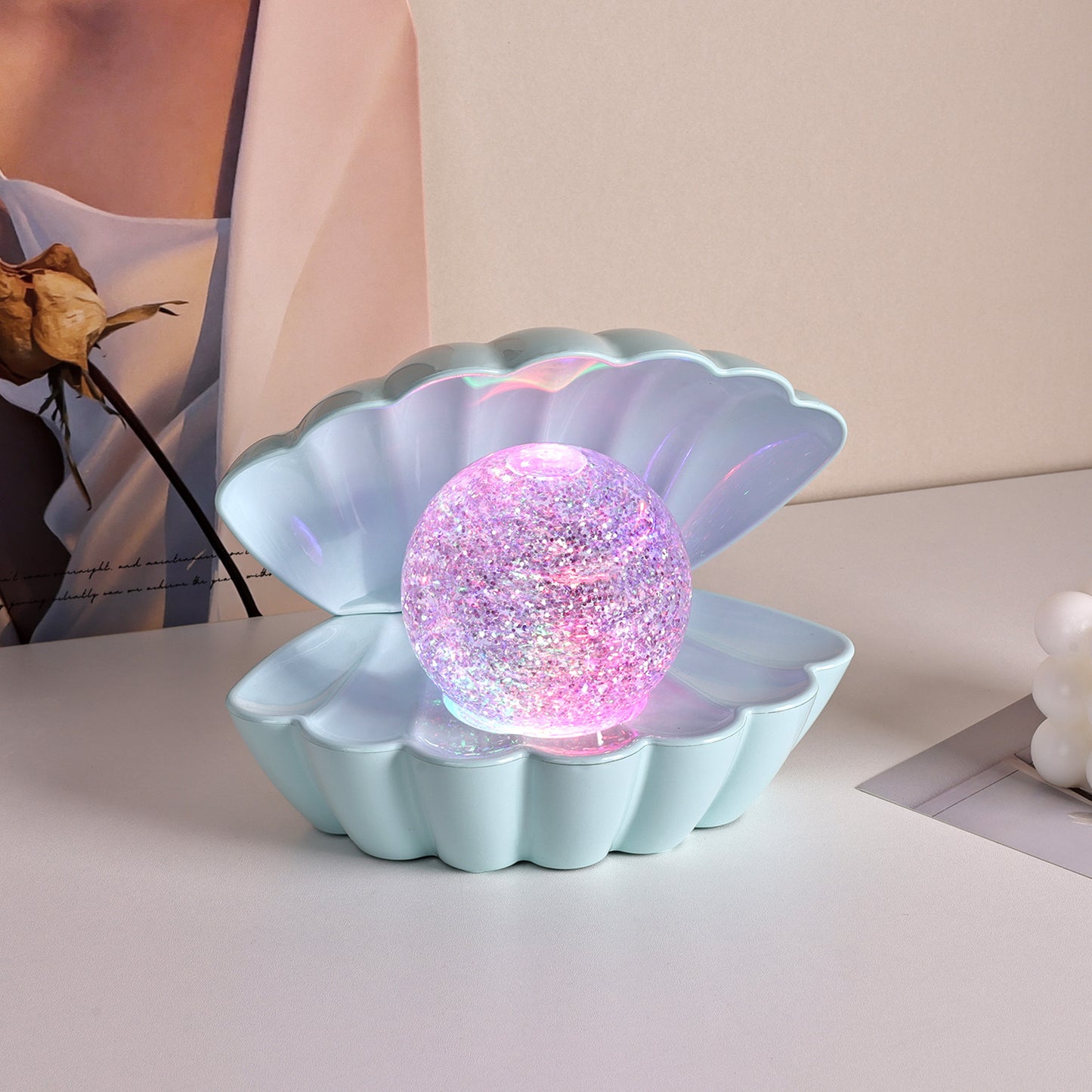 Shell Glow: Neon Ambience Light, Decorative Shell-Shaped Small Night Lamp