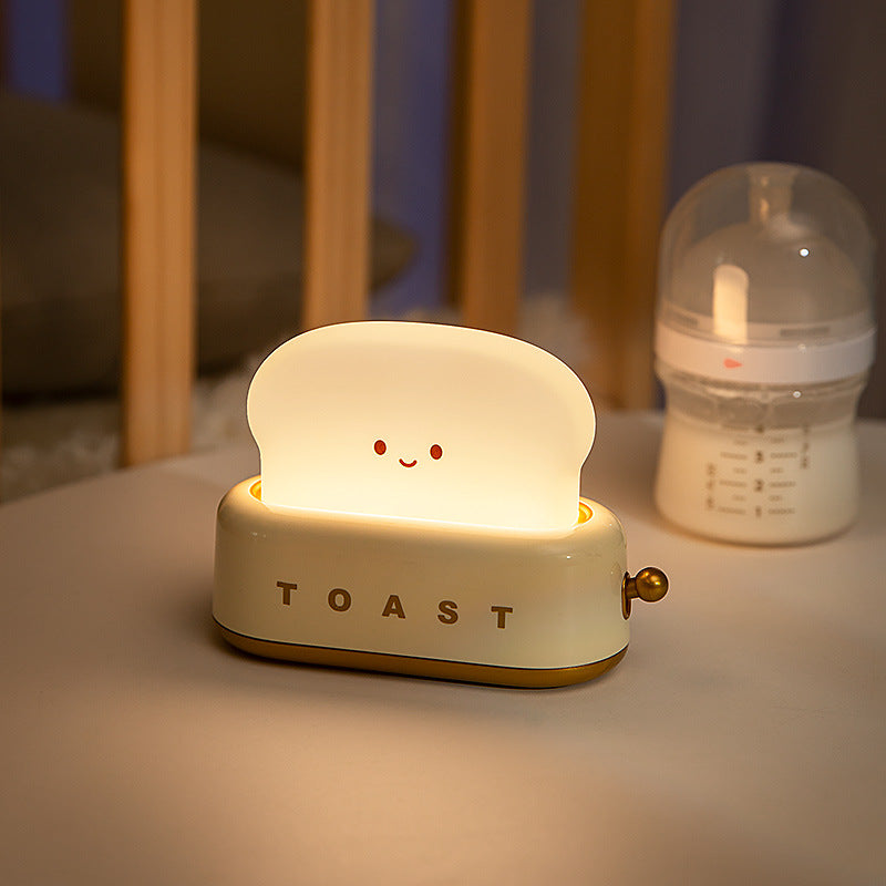 Bread Light Delight: USB Charging Night Light with Timer and Dimming