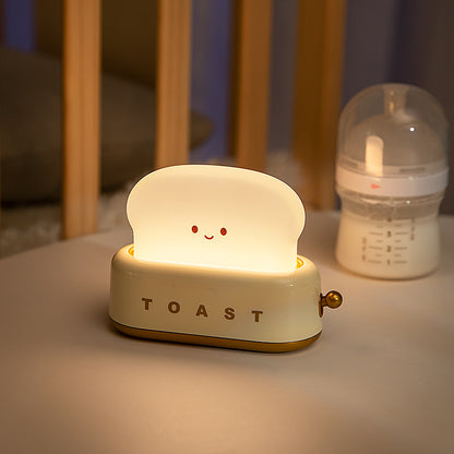 Bread Light Delight: USB Charging Night Light with Timer and Dimming