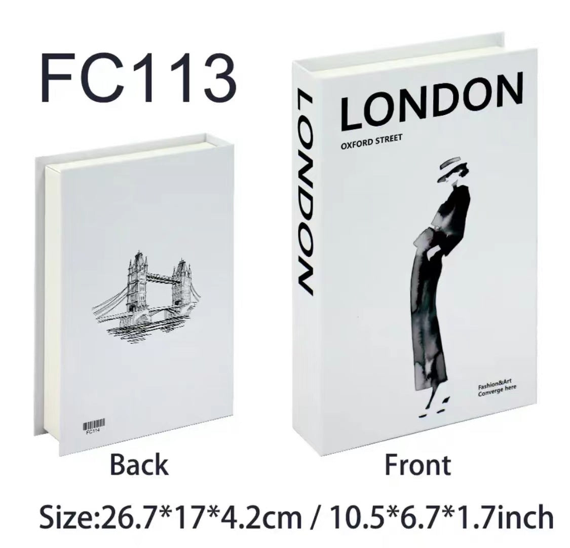 FoldAway Elegance: Decorative Folding Storage Book for Hotel and Living Room Decor