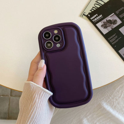 Silky Touch: Simple Solid Color Silicone Phone Case