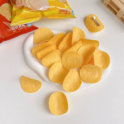 Crunchy Clasp: Multipurpose Potato Chip Shaped Clips