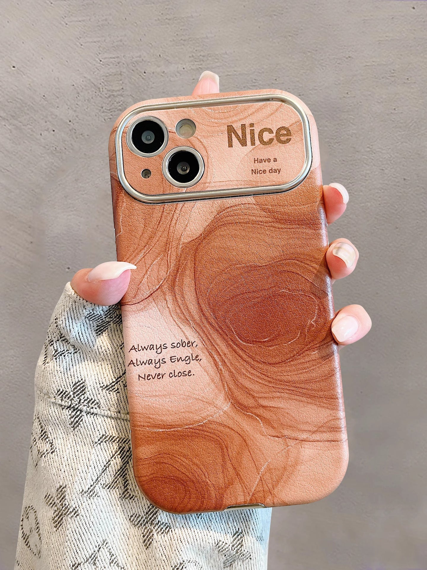 Silicone Skyline: Large Window Phone Case