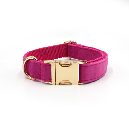 Style Paws: Rose Pink Fashion Personality Pet Collar with Flower Design